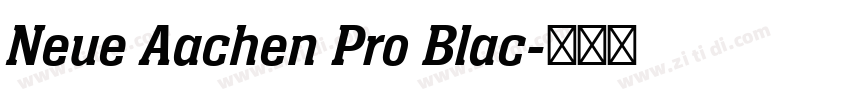 Neue Aachen Pro Blac字体转换